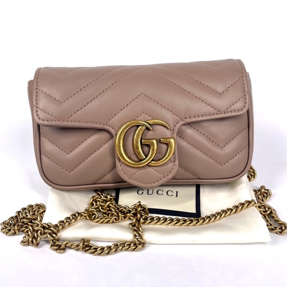 Gucci Handbags - Gucci GG Marmont matelassé super mini bag